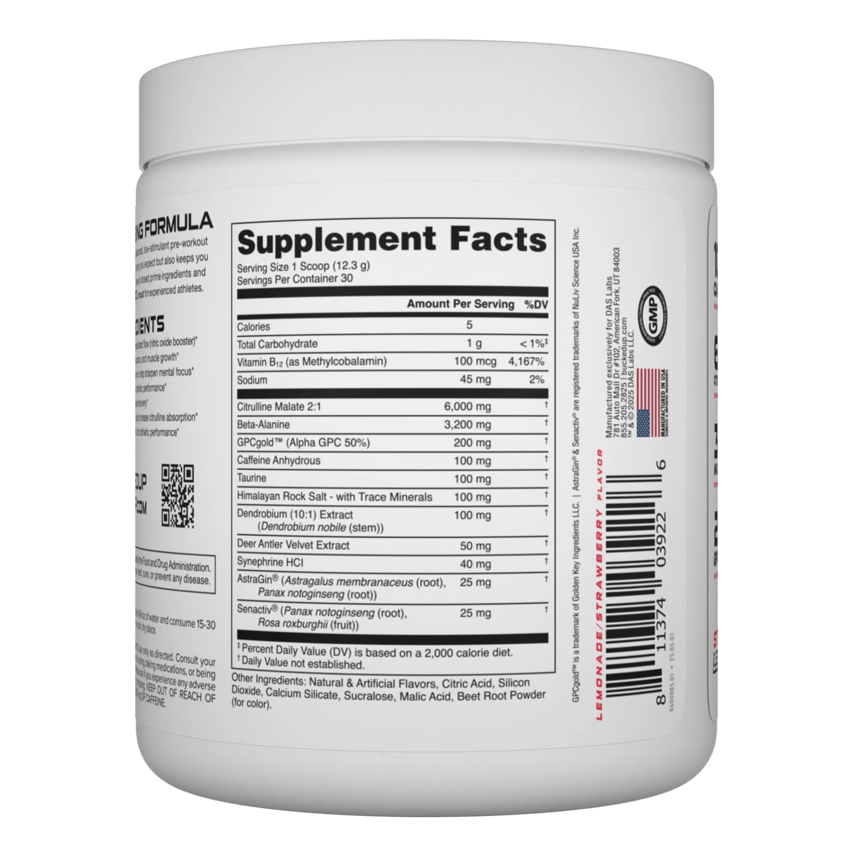 Image of WOKE AF Pre-Workout - 100 Series - Flavor - Strawberry Lemonade