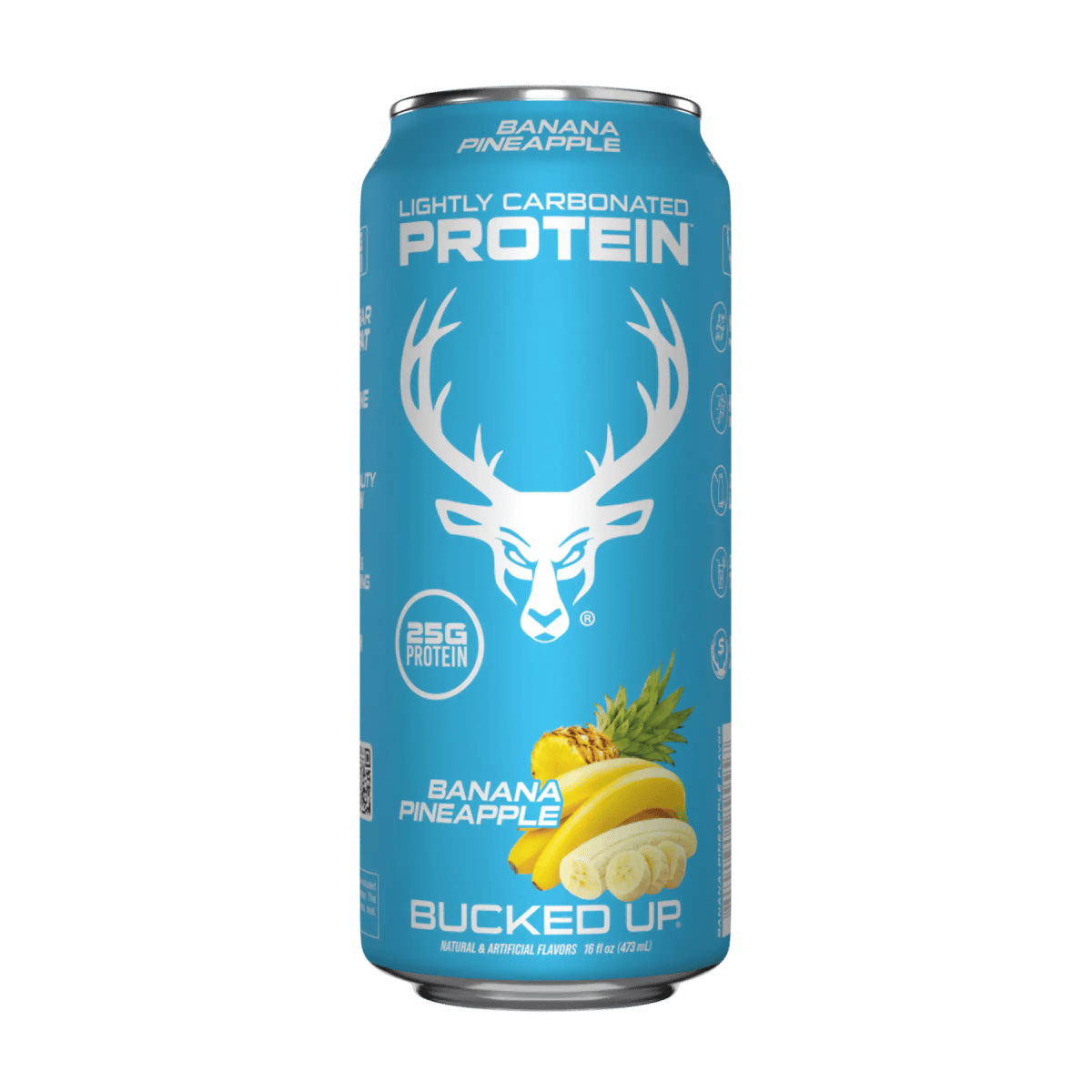 Lightly Carbonated Protein Soda – High Protein, Zero Sugar (1 Case / 12 Cans) - Flavor - Banana Pineapple