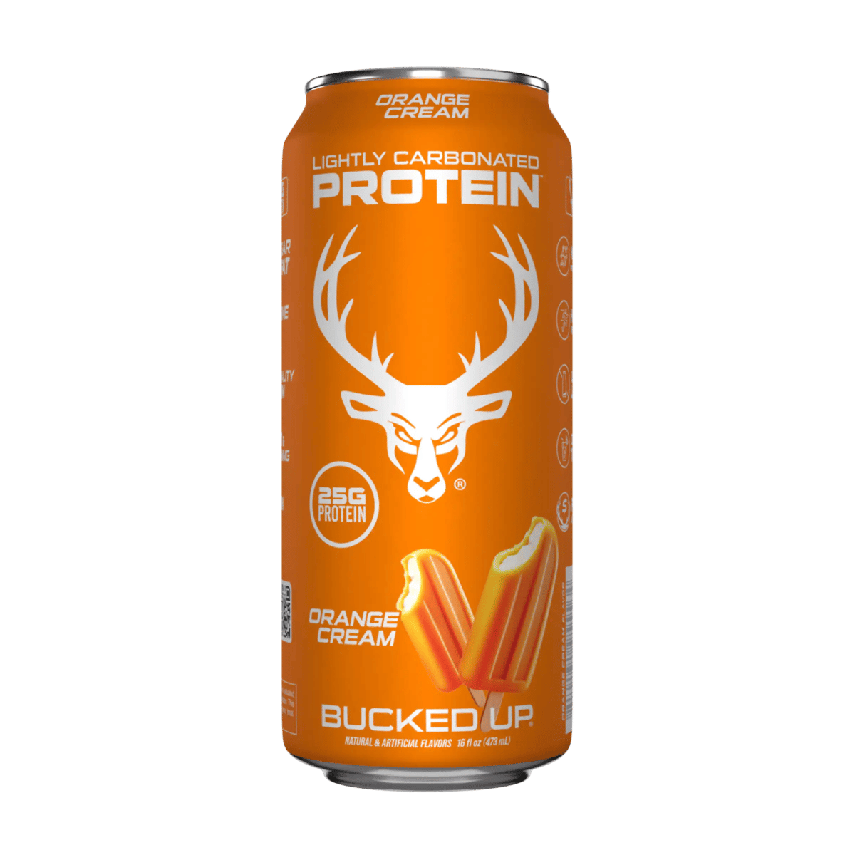 Lightly Carbonated Protein Soda – High Protein, Zero Sugar (1 Case / 12 Cans) - Flavor - Orange Cream