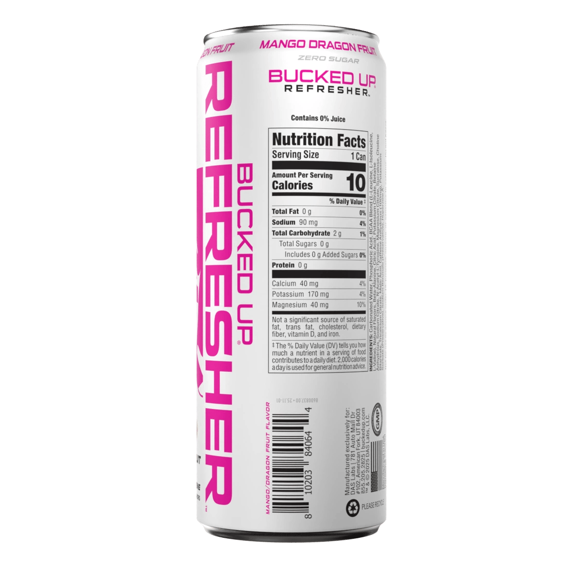 Bucked Up Refreshers | Zero Sugar Amino Energy Drink | 100mg