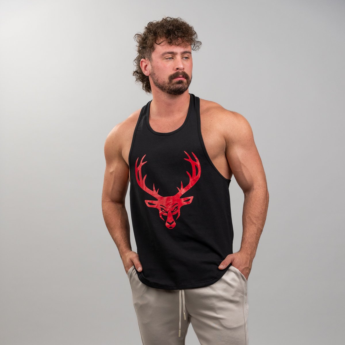 トップス CRONOS BOLD FRONT LOGO STRINGER TANK CRONOS Bold Front Logo Stringer Tank【WHITE】