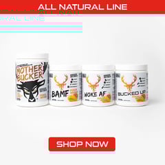 All Natural Line Text reads "All Natural Line" Button Reads "Shop Now'
