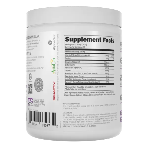 Bucked Up NonStimulant PreWorkout Bucked Up