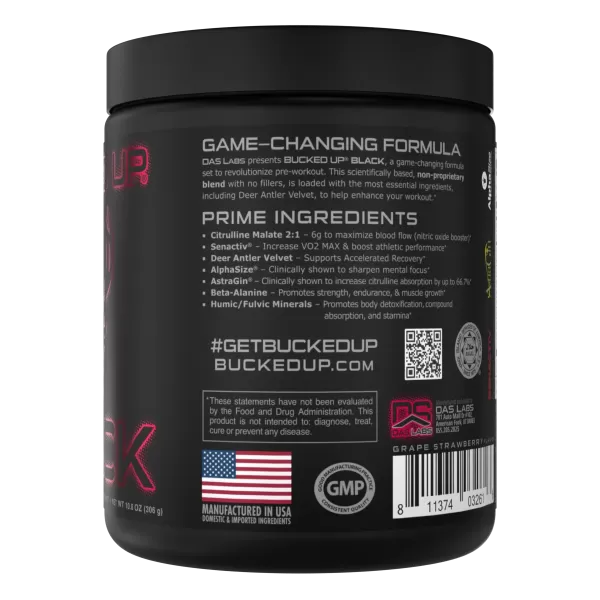 Bucked Up BLACK PreWorkout Bucked Up