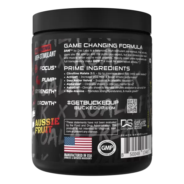 BAMF High Stimulant Nootropic PreWorkout Bucked Up