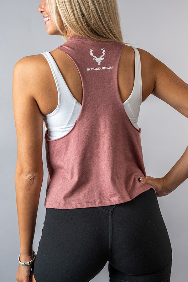 Cropped Muscle Tank - Bucked Up