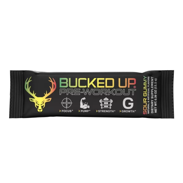 Bucked Up Pre Workout Sour Gummy Bucked Up Pre-Workout Stick Packs - Bucked Up