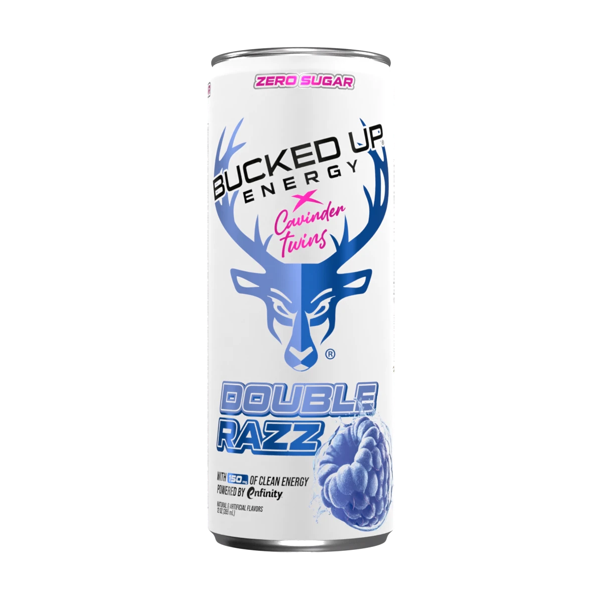 Cavinder Twins Energy Drink Double Blue Razz 1 Case / 12 Cans