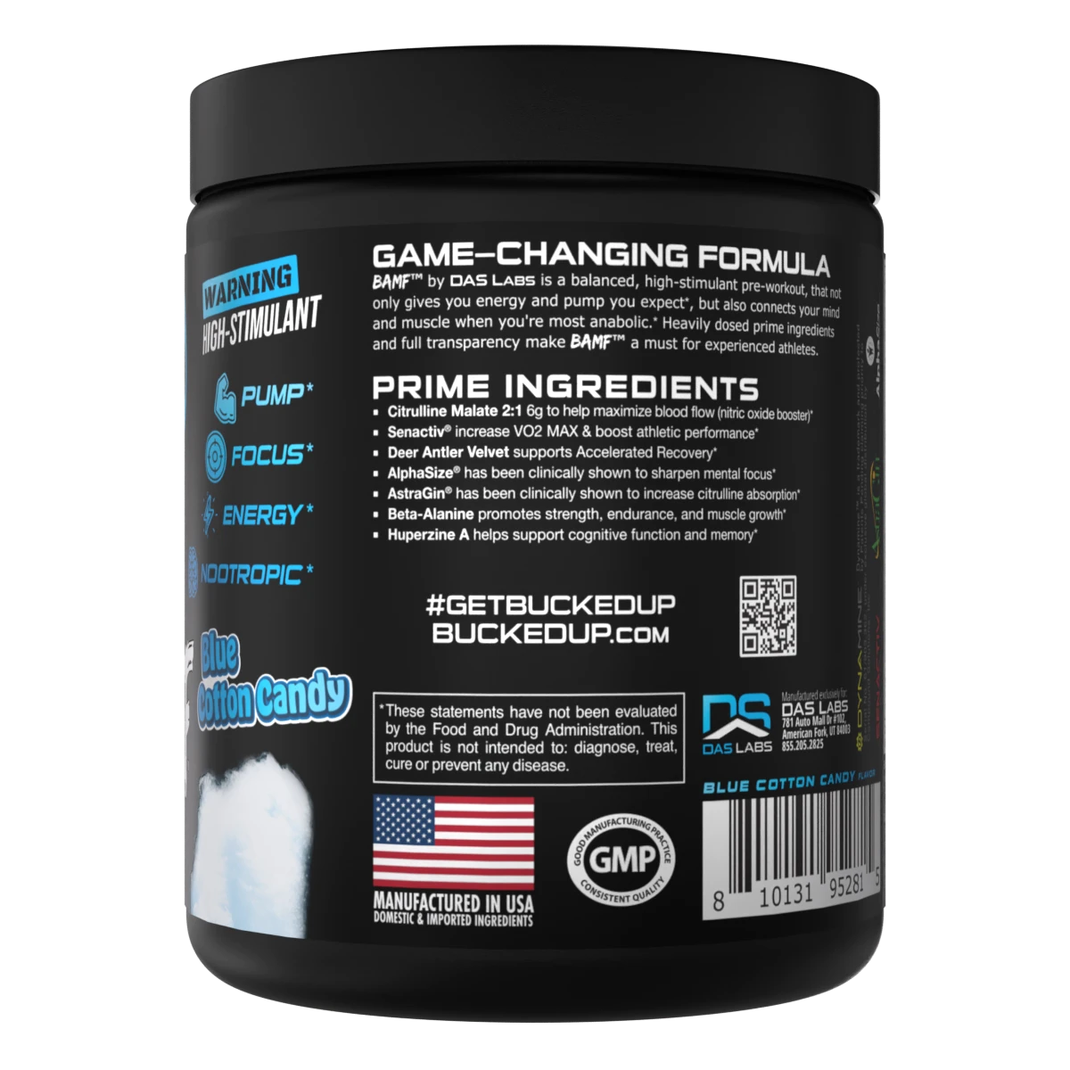 BAMF High Stimulant Nootropic PreWorkout Bucked Up