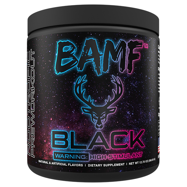 BAMF BLACK High Stimulant Nootropic PreWorkout Bucked Up