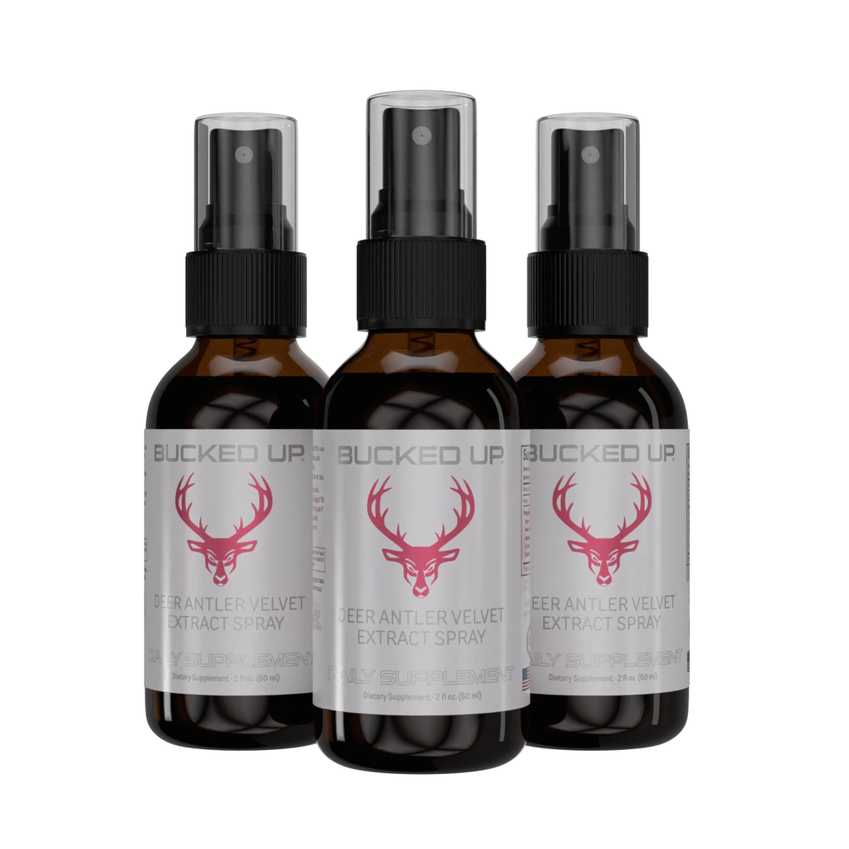 Bucked Up Pre Workout by DAS LABS Deer Antler Spray