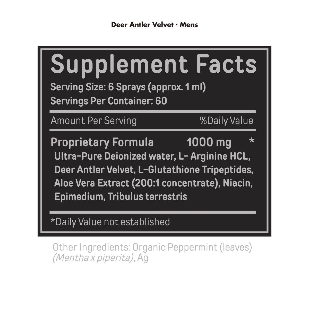 Bucked Up Pre Workout by DAS LABS Deer Antler Spray