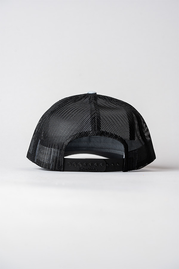 Richardson Trucker Hat Gray / Black Mesh - Bucked Up