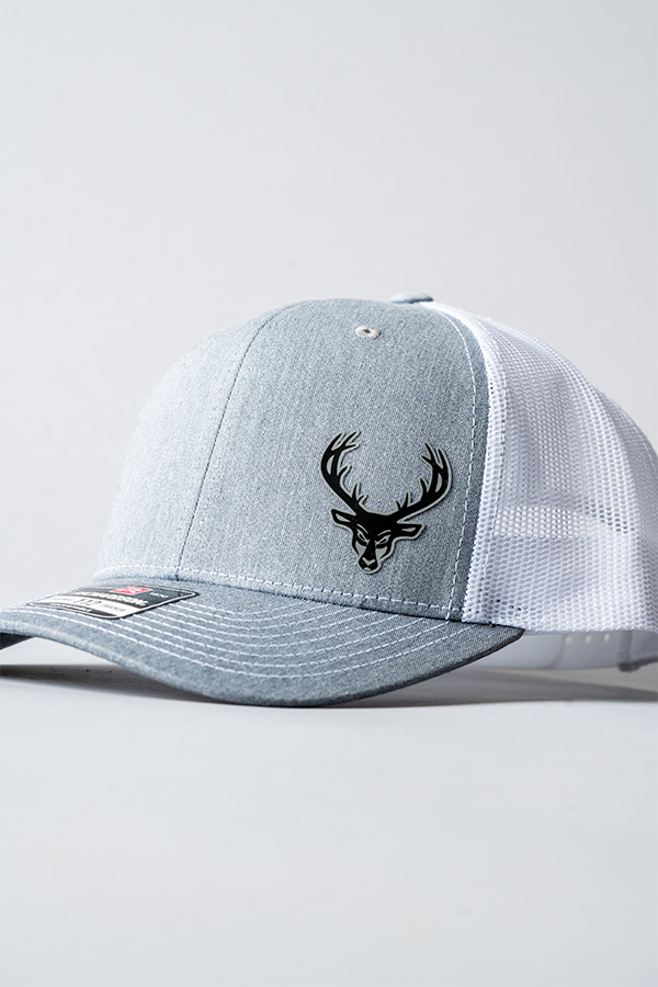 Richardson Trucker Hat Gray Hat / White Mesh Bucked Up