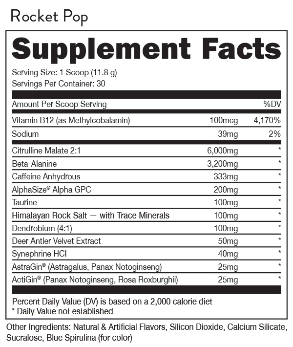 Woke AF High Stimulant PreWorkout Bucked Up