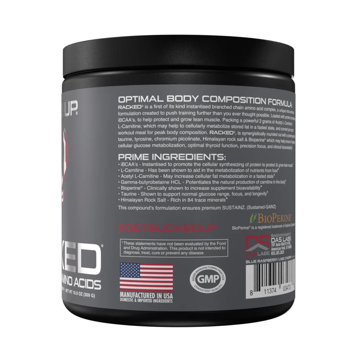 RACKED BCAA Supplement Bucked Up