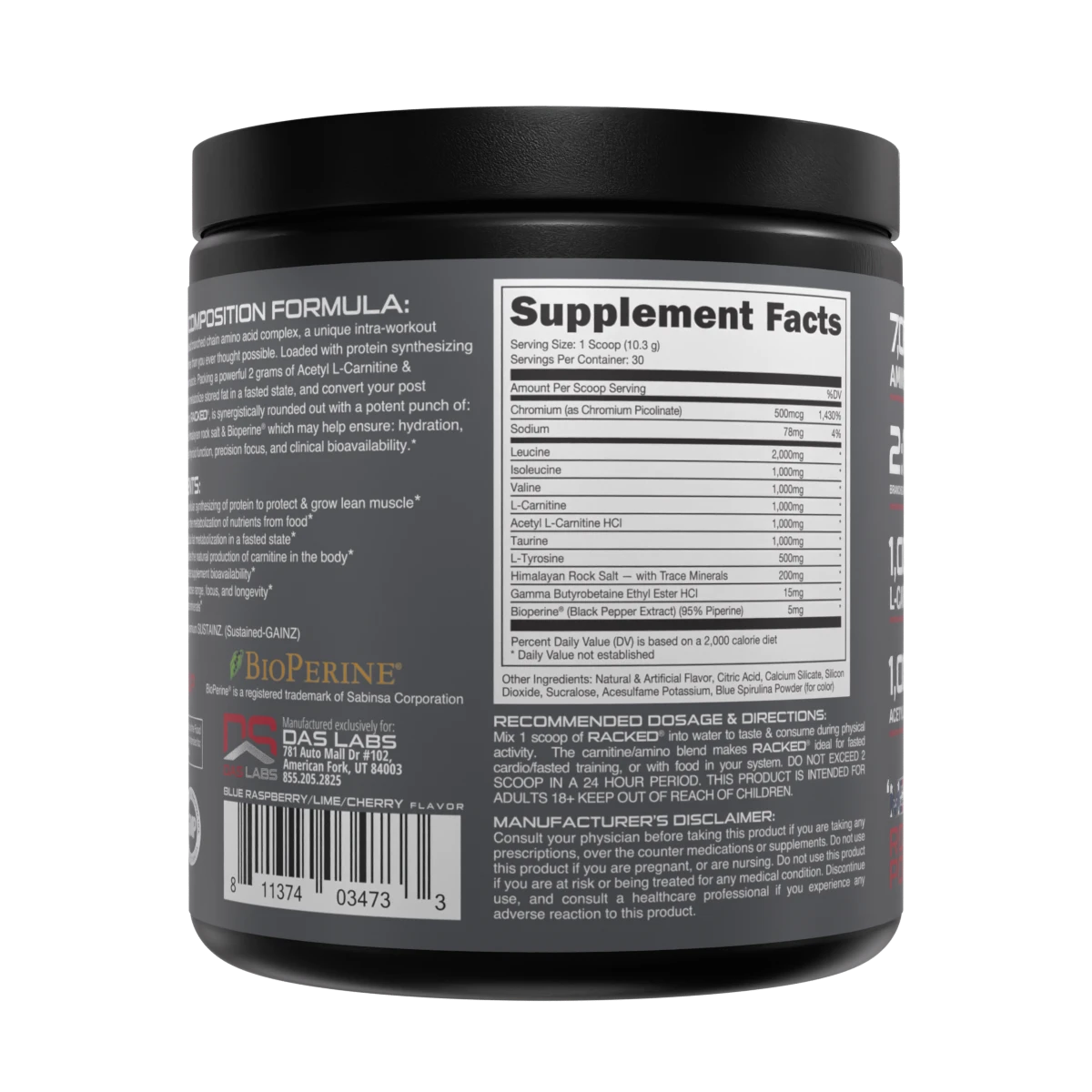 RACKED BCAA Supplement Bucked Up