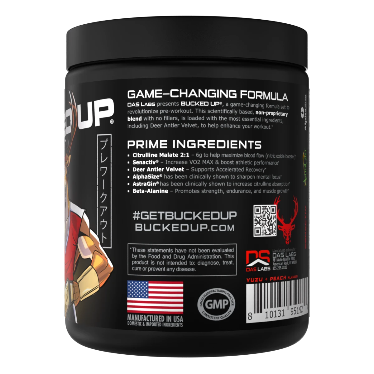 PreWorkout Anime Series Bucked Up